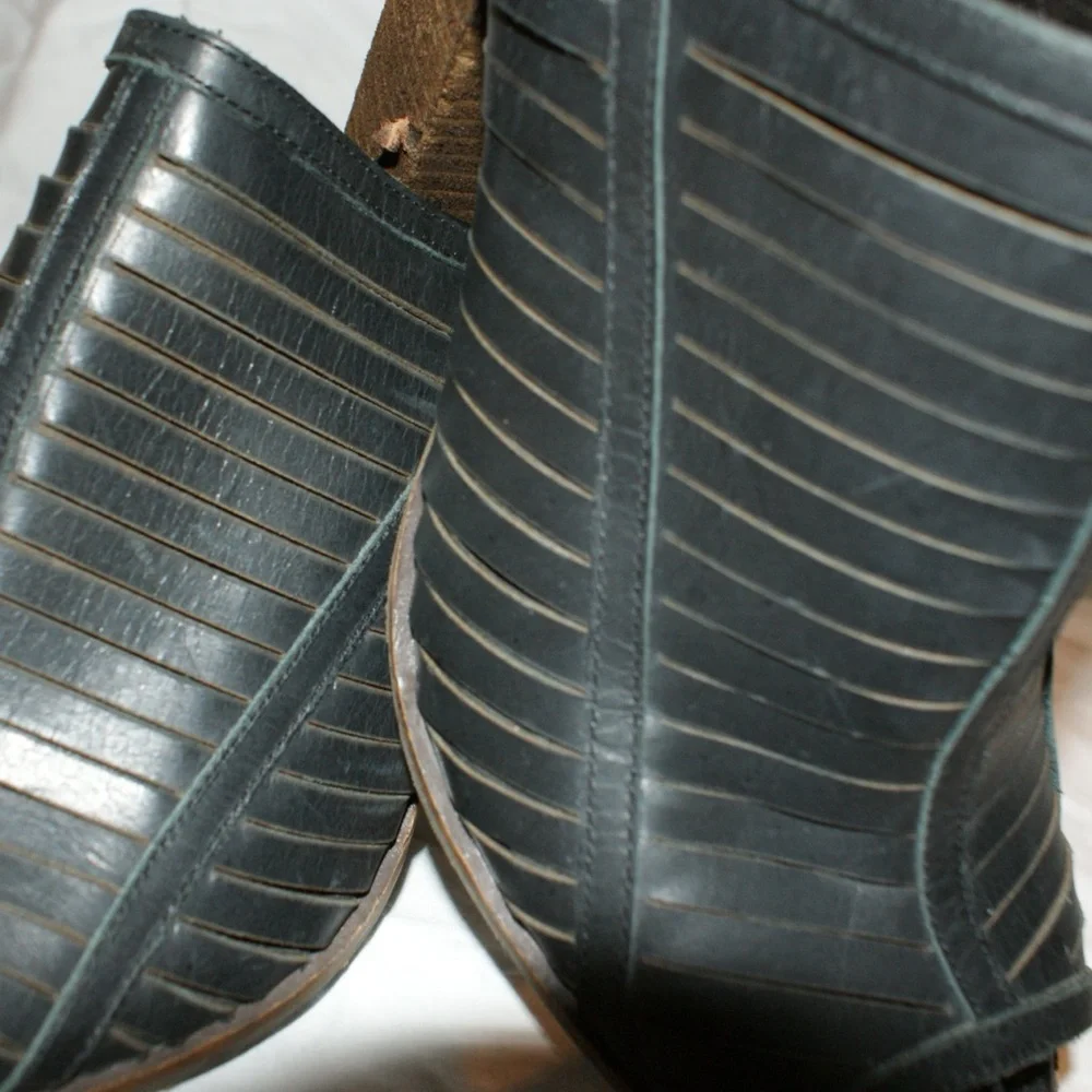 Lucky Brand leather peep toe sling back size 10 or size 40 euro - Picture 7 of 8